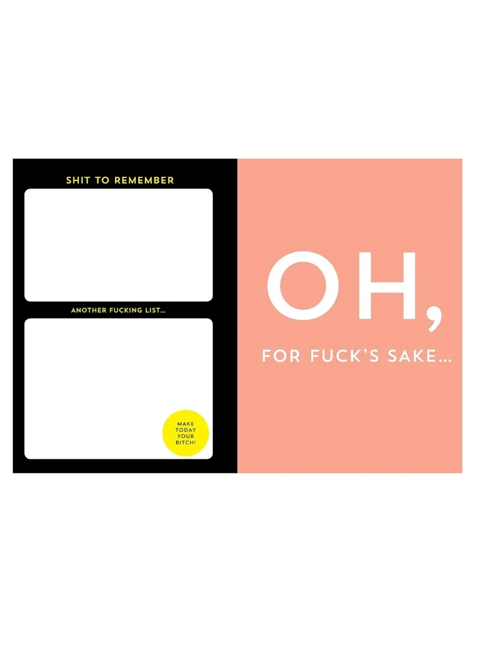 Carpe Diem Journal - Black with Yellow Accent